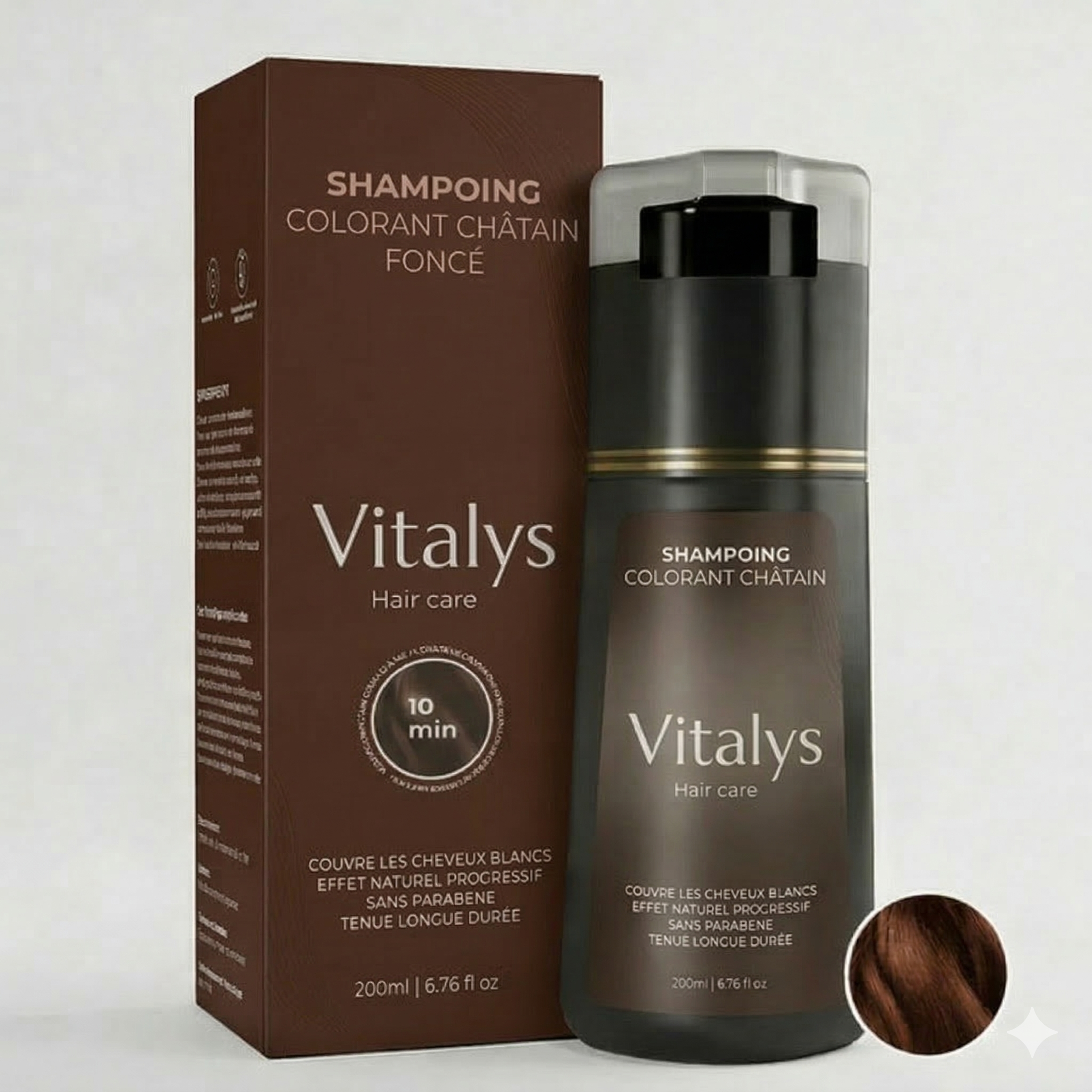 Shampoing colorant instantané