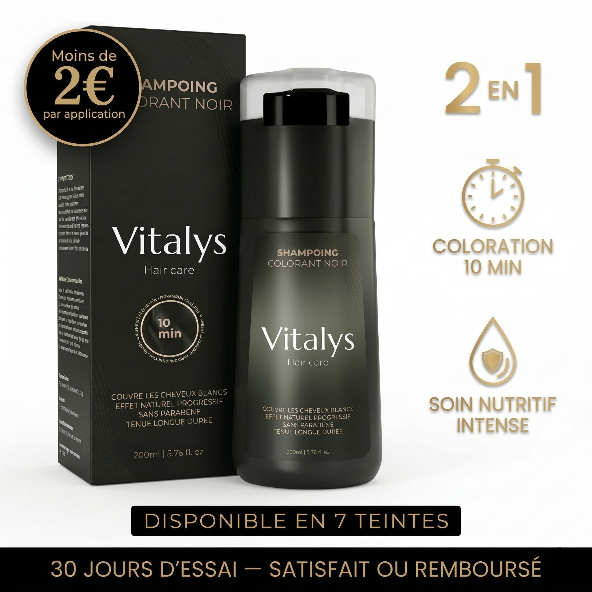 Shampoing colorant instantané