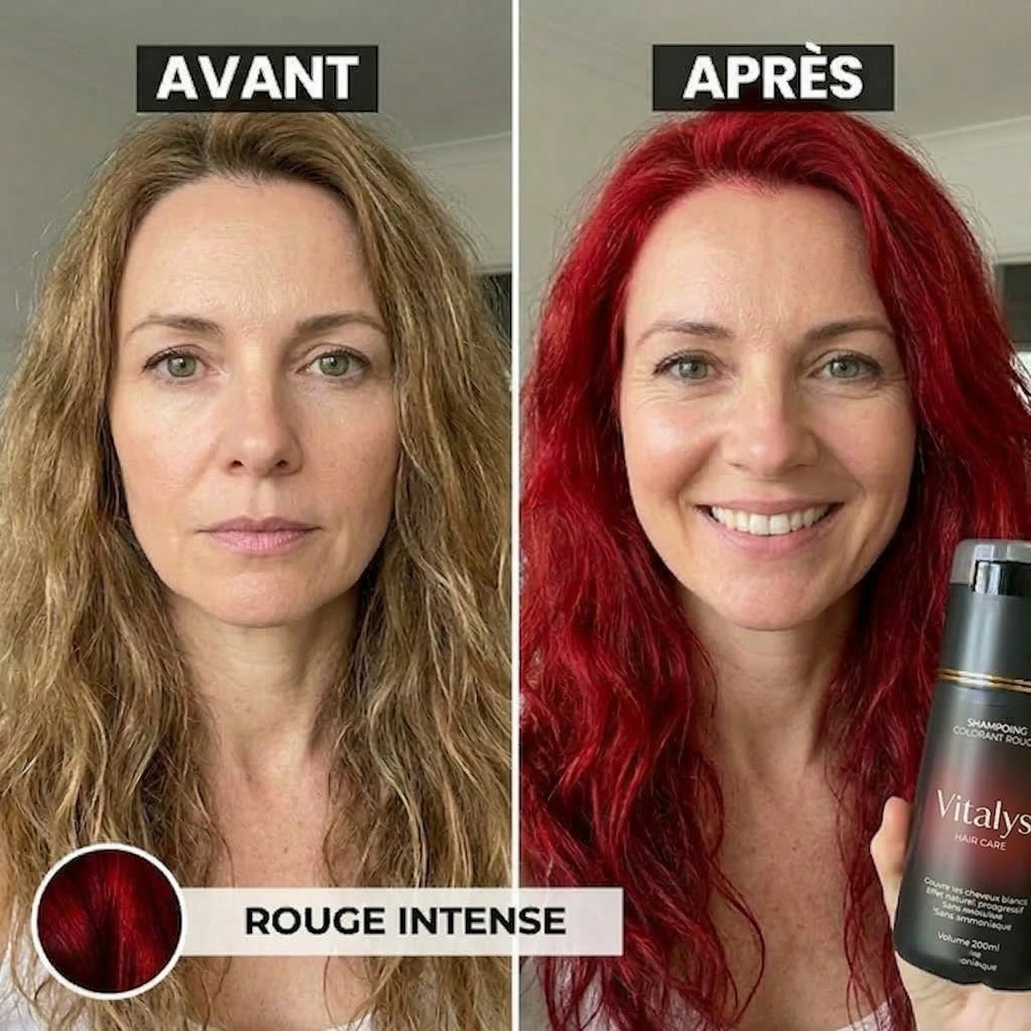 Shampoing colorant instantané